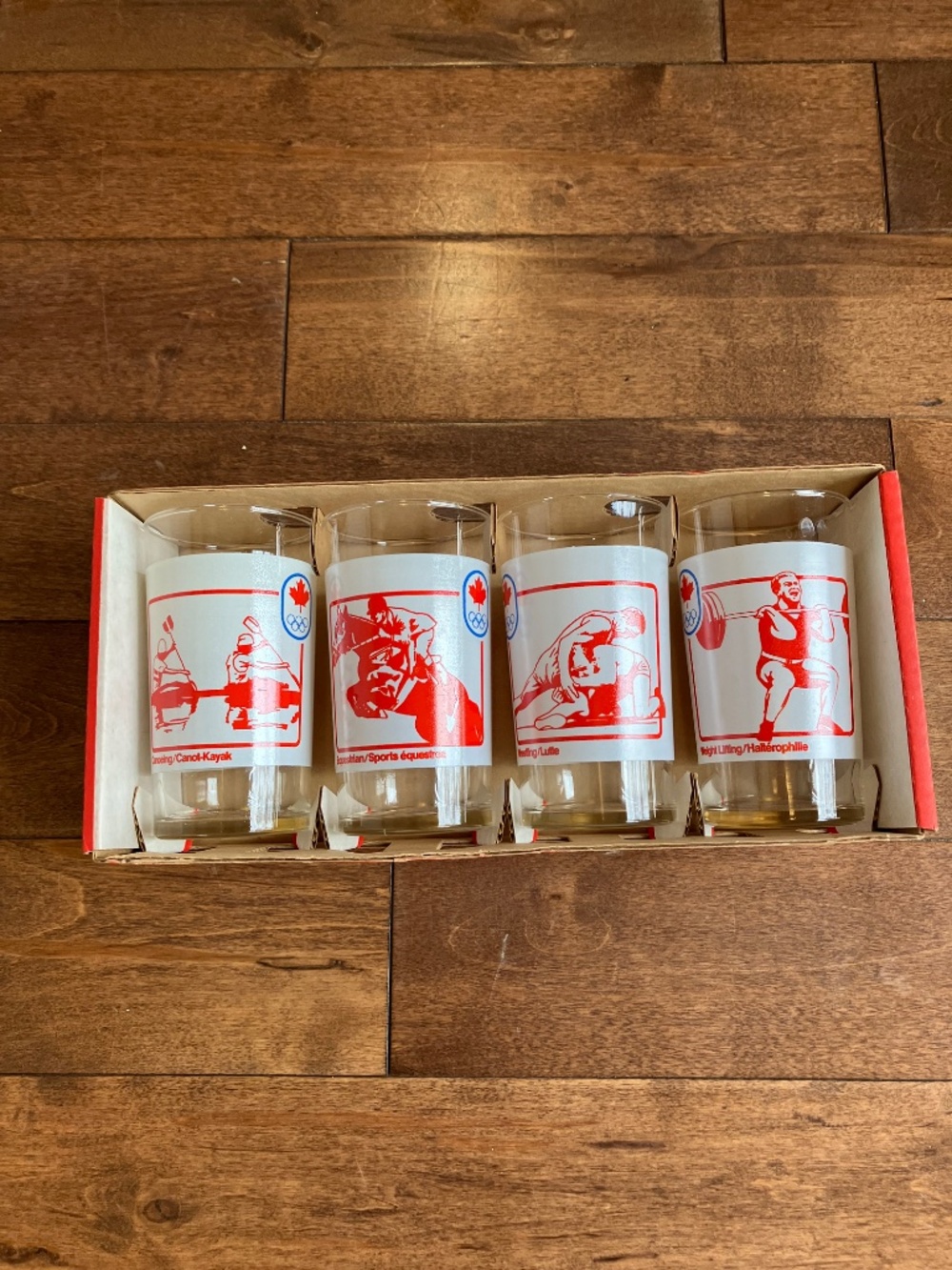Vintage Montreal Olympics 4 Oz Glasses -Set of Four - Picture 9 of 14